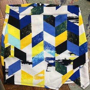 Material girl Colorful Geometric Skirt size M